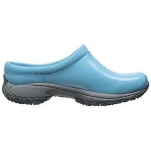 Merrell•Size 8•Women's Encore Moc•Pro Shine•Slip-Resistant•Maui Blue•Work Shoe